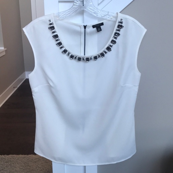 Ann Taylor Tops - Jeweled sleeveless blouse